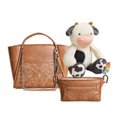 Saddle Up Cow Tote Bundle