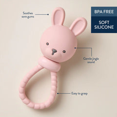 Shake & Smile™ Silicone Rattle Teether