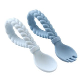 Sweetie Spoons™ - Silicone Baby Fork + Spoon Set