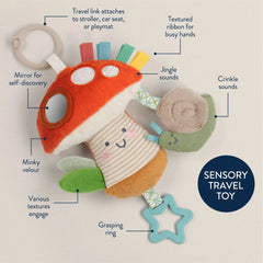 Bitzy Traveler™ Developmental Sensory Toy