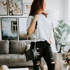 Chelsea + Cole for Itzy Ritzy Studded Double Take Crossbody Diaper Bag